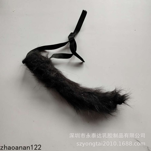 Máscara de gato negro con pelo Disfraz de Halloween Fiesta Novedad Máscara de cabeza de animal utilería - Imagen 11 de 20