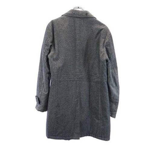 BURBERRY BLACK LABEL Sanyo Shokai trench coat L Gray Quilted back Men's - Picture 2 of 10