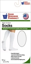 Good Neighbor Pharmacy Over Calf Sock 15-20mmHg White XL