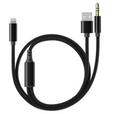 Charging Audio Cable For Iphone Apple Mfi Certified , Lightning To 3.5