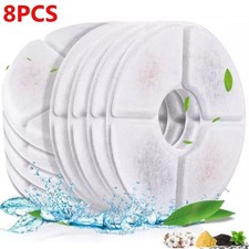 8PCS Replacement Filters for Pet Cat Dog Water Fountain Activated Carbon Filter