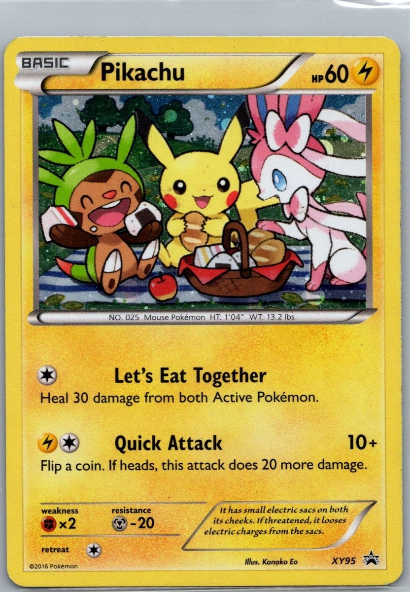 Pikachu - SWIRL - Cosmos Holo - XY 95 - Black Star Promo -2016