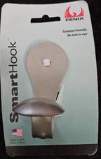 Fenix brand Smart Hook. Garment friendly. Made in the USA. Silver color