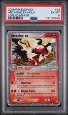 2006 Pokemon Ex Legend Maker Holo Arcanine Ex #83 PSA 6