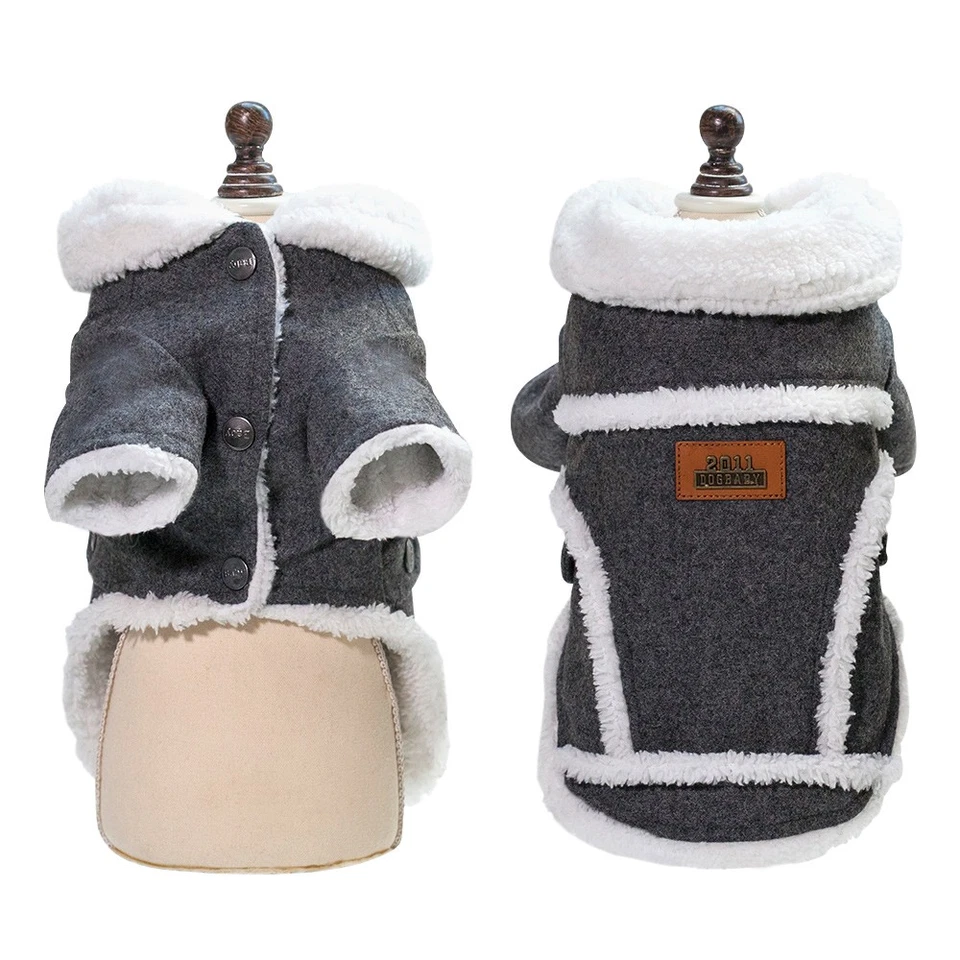 Small Dog Winter Coat Fleece Warm Pet Puppy Jacket for Small to Medium Breeds - Image 3 of 4