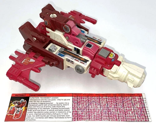 Vintage 1987 Hasbro G1 Transformers SCATTERSHOT Technobot Leader Loose Figure