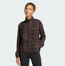 Adidas Workout Essentials Leopard Woven Jacket For Women KD7612