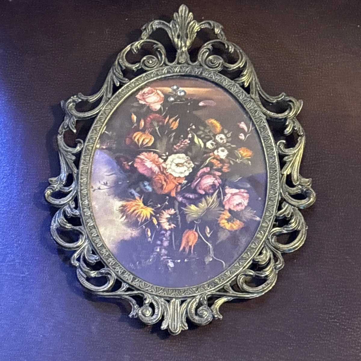【セール中】ヴィンテージブラスフレームコンヴェックスグラス PF0025 Italian Antique Glass Collectible Frames for sale | eBay