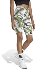 NWT Adidas X Farm Rio 10? Bike Shorts High Waist logo 3 Stripe Oasis Night XS