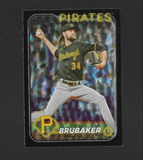 2024 Topps Series 2 #635 JT Brubaker Silver Crackle Foil Pittsburgh Pirates