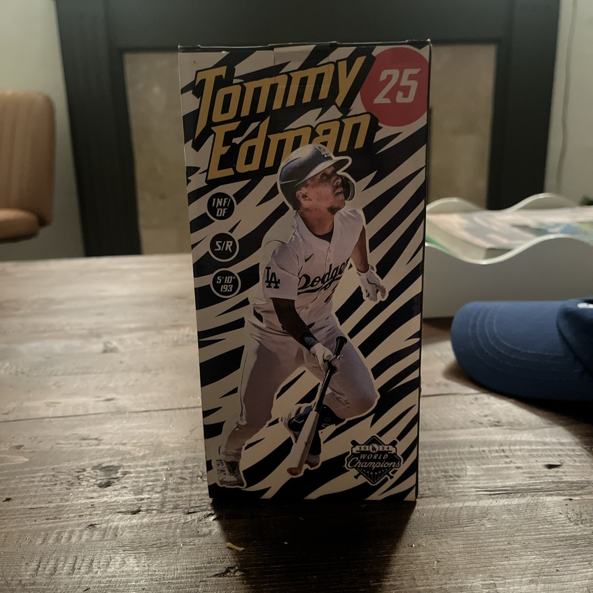 Dodgers  Edman フィギュア Tommy Edman Los Angeles Dodgers 2024 World Series Champions
