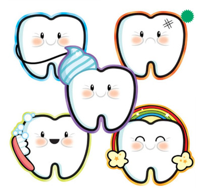 SmileMakers Tooth Emoji Stickers - Prizes and Giveaways - 100 per Pack