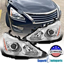 Fits 2013-2015 Altima Sedan 4 Dr Projector Headlights Parking Lamps 13-15