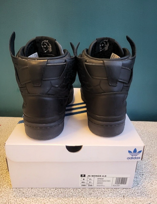 Size 8 - Jeremy Scott x adidas Wings 4.0 Core Black for sale