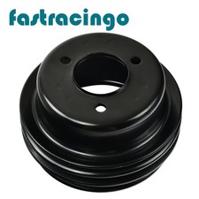 For Sb Ford 289 302 1965-1967 Black Steel Triple 3 Groove Crankshaft Pulley