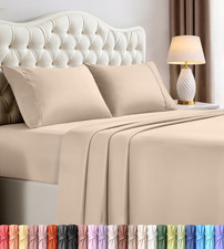 Queen Size Sheet Set   4 Piece Bed Sheets, Soft and Breathable Microfiber, Inclu