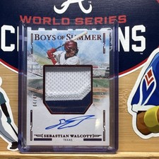 2025 Panini Boys of Summer RC Autograph Red /49 Sebastian Walcott Rangers