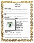GENUINE 0.78 Cts TSAVORITE & DIAMOND RING 10k WHITE GOLD -Free Appraisal Service — photo 7