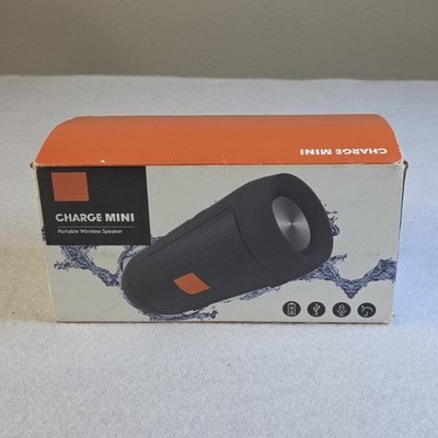 Charge Mini Wireless Splashproof Portable Speakerphone Speaker 6000mAh Black