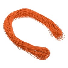 1mm 109 Yard Waxed Polyester Cord Orange Red for Jewelry Making