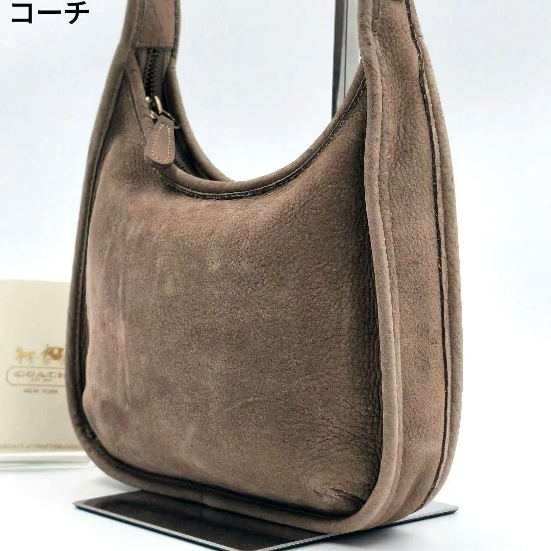 Coach Vintage Ergo Nubuc Bag Taupe y2k 4396 Handbag Shoulder