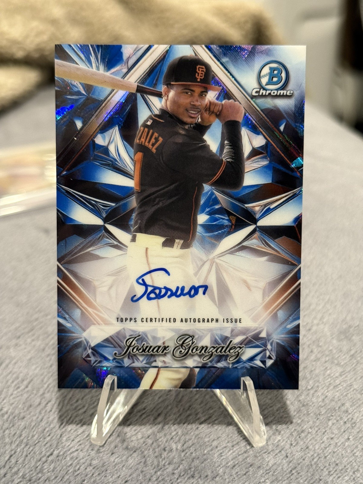 2025 Bowman Chrome Sapphire Baseball Josuar Gonzalez Sapphire Selections Auto