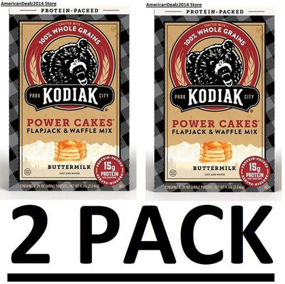 2 PACK - Kodiak Cakes Power Cakes Flapjack and Waffle Mix (72 Oz.) Total 9 Lbs.