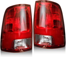Pair Tail Lights w/Bulbs Compatible with 2009 2018 Dodge Ram 1500/2500/3500 2