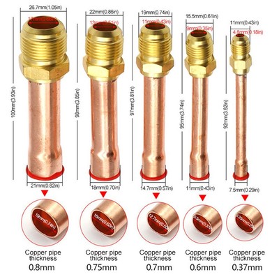 Sealed Brass Pipe Fitting Connector for Air Conditioning Refrigeration