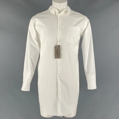 COMME Des GARCONS HOMME PLUS Taille S Chemise À Manches Longues Blanc Avec Or - Photo 1/4