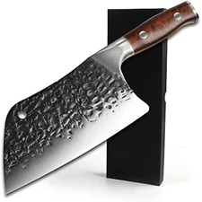 Handmade Kitchen Knife Heavy Duty Bone Cutting Knife Butcher Knife Cleaver 