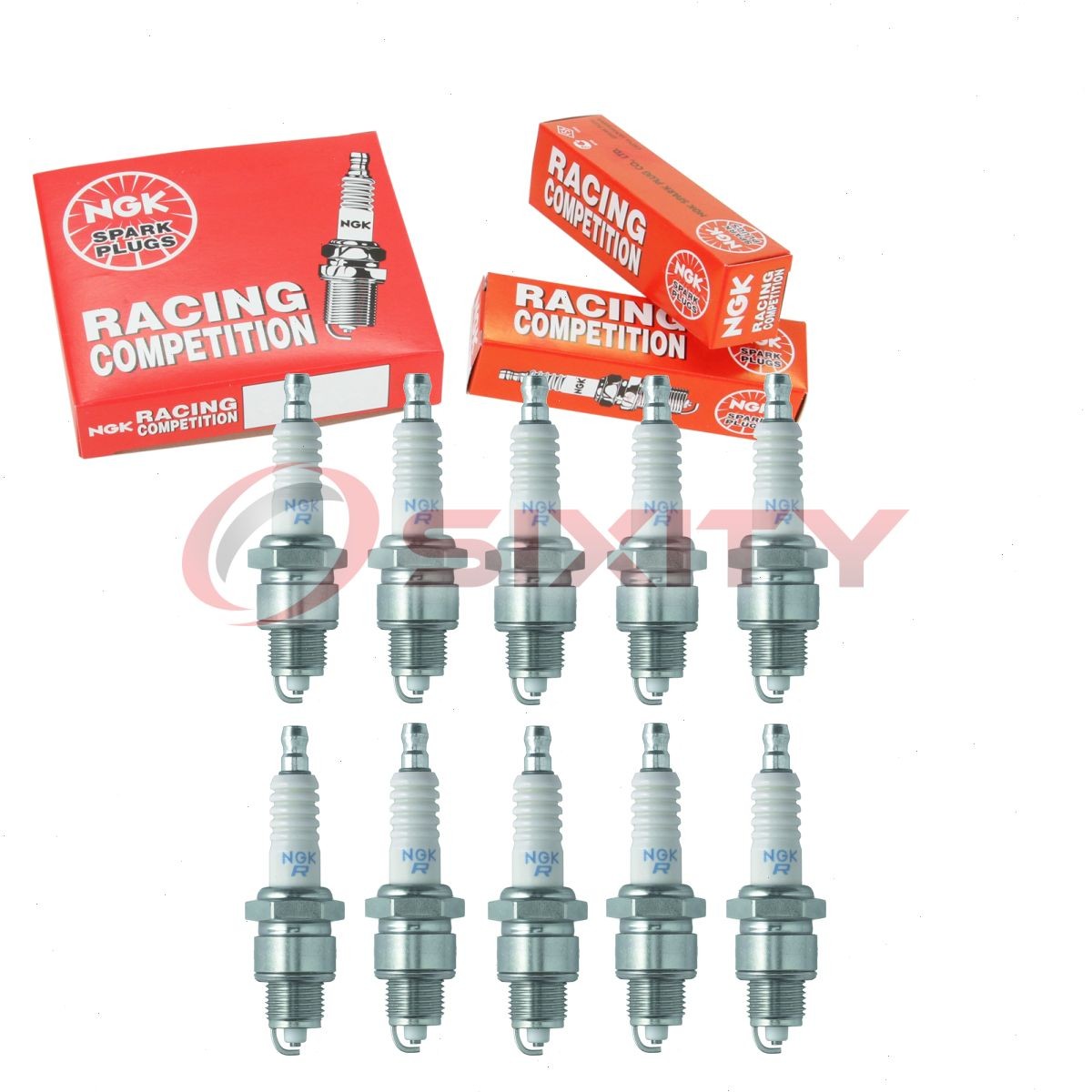 10 pc NGK 92143 BPR6HS BLYB Racing Spark Plugs for WR7BP WR7BC WR7B WR6BC hw