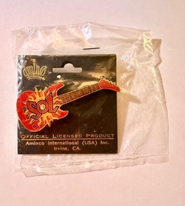 2000 WNBA Miami Sol Promotional Guitar Pin Aminco International Sealed Bag