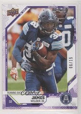 2019 Upper Deck CFL Purple 6/15 James Wilder Jr #198 o1h