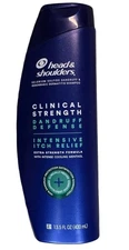 Clinical Strength,  Dandruff Defense  Shampoo, Intensive Itch Relief, 13.5 fl oz