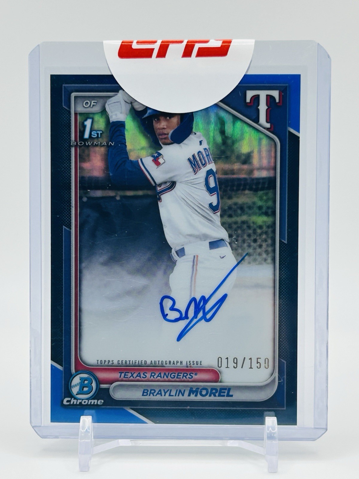 2024 Bowman Chrome - Braylin Morel True Blue 1st Auto 19/150