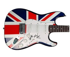 Sex Pistols Glen Matlock Autographed British Flag Custom Graphics Guitar. ACOA