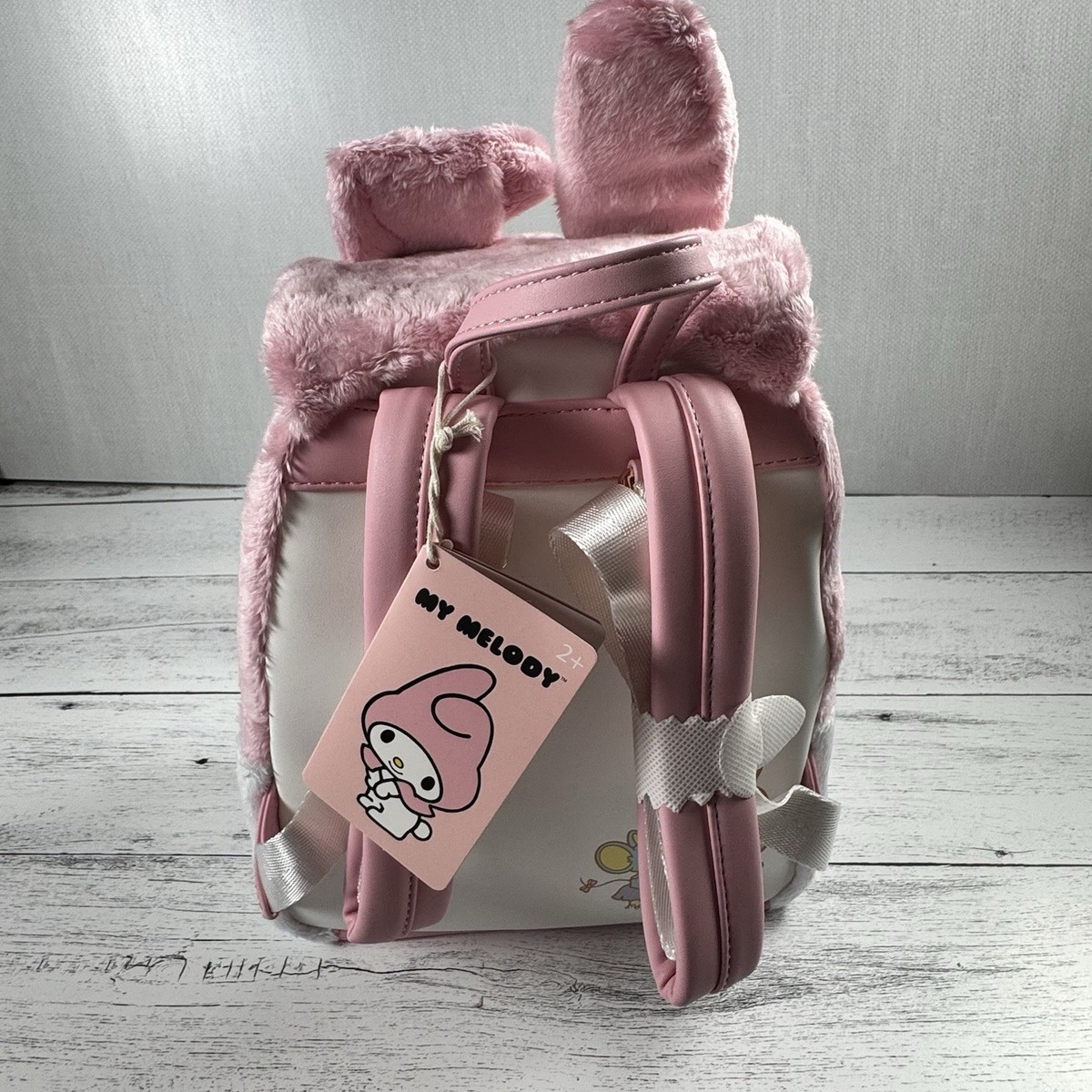 Loungefly My Melody Cosplay Fuzzy Figural Mini Backpack‎ Loungefly Sanrio My Melody Bear Mini Backpack Review | TikTok main image 4