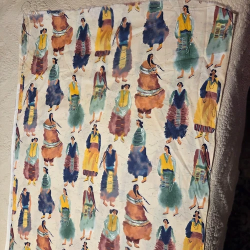 Rare ALEXANDER HENRY COTTON FABRIC DESERT SISTERS BY THE YARD - product listing photo