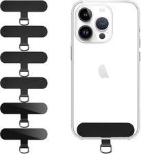 Phone Tether Tab, 6 Pack of Ultra-Thin, Durable Tabs for Phone Lanyards  Wri...