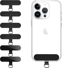 Phone Tether Tab, 6 Pack of Ultra-Thin, Durable Tabs for Phone Lanyards & Wri...