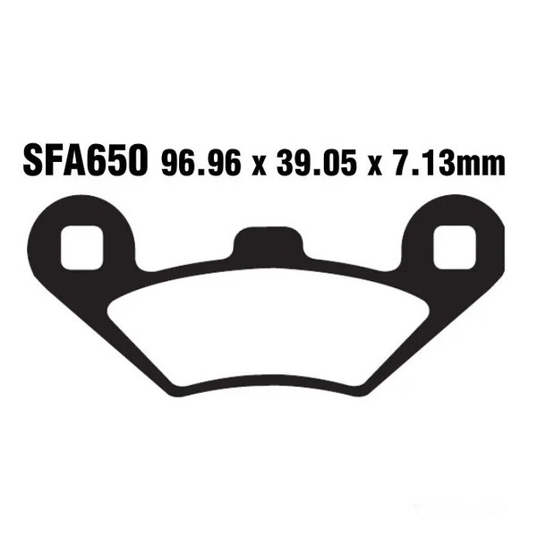 Bremsbelag EBC SFAC650 Vorne FüR Peugeot Metropolis 400 Blue Line Bj. 2015-2016-image