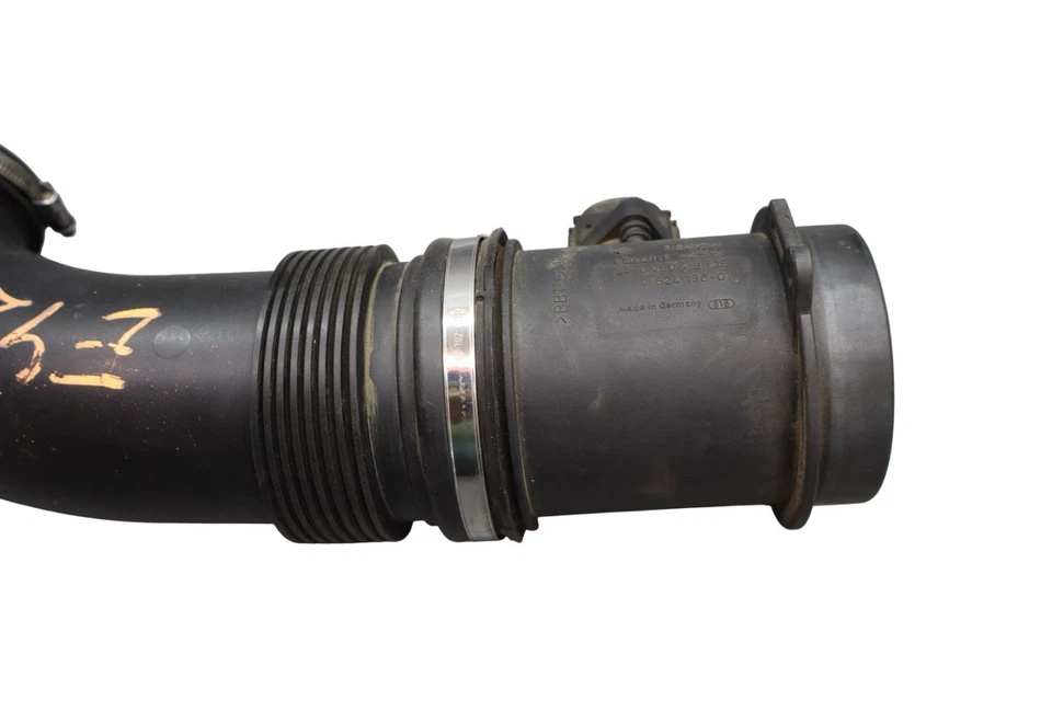 04-05 BMW E63 645Ci Sensor de flujo de aire másico admisión tubo de arranque de goma codo conducto fabricante original Foto 4 de 4