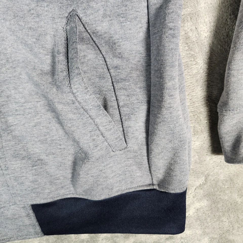 Chaqueta Russell Para Hombre Grande 42-44 Gris Azul Rayas Cremallera Completa Foto 3 de 4