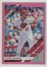 2019 Panini Donruss Holo Pink Jaime Barria #69 fm0
