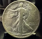 1921-S Walking Liberty Half Dollar *RARE Key Date, Low Mintage* Fine+