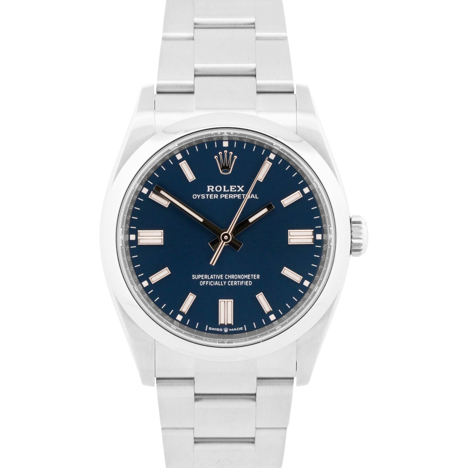 Rolex Oyster Perpetual BLUE Stainless Steel