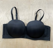 Lane Bryant Cacique Comfort Bliss Multi-Way Strapless Underwire Bra Sz 46D Black