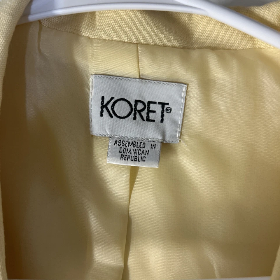 Vintage Koret Blazer Women's Size 10 Button Up Jacket Long Sleeve V-Neck - Image 2 of 4