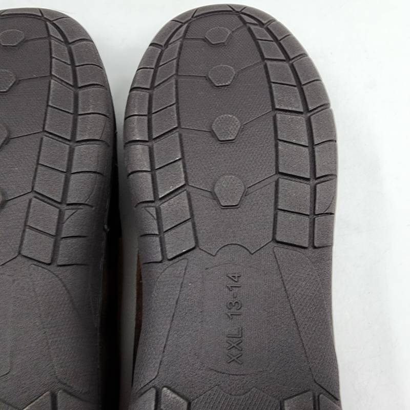NWT Haggar indoor outdoor microsuede Venetian black slippers size XXL 13/14 New Haggar Venetian Microsuede Fleece Indoor /Outdoor  main image 4